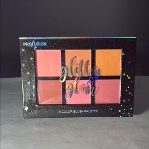 ✨🌿Glitter & Glam 6-Color Blush Palette